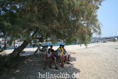 Beach Karavos, Village Aliveri, Island Evia, Greece