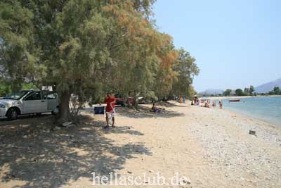 Beach Pondikou, Village Aliveri, Island Evia, Greece